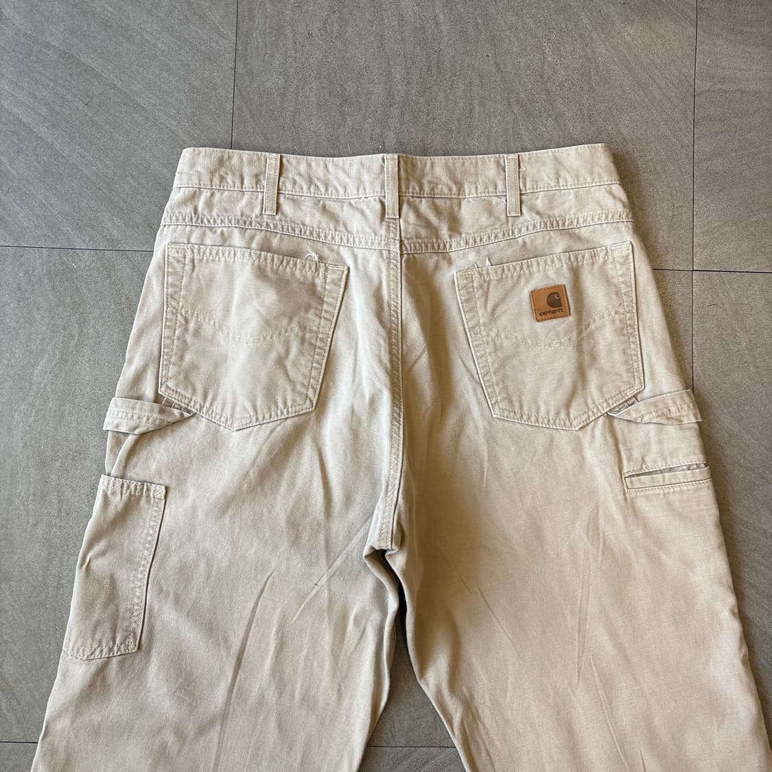 칼하트 오리지널 라이트 베이지 카펜터 팬츠 상품이미지2