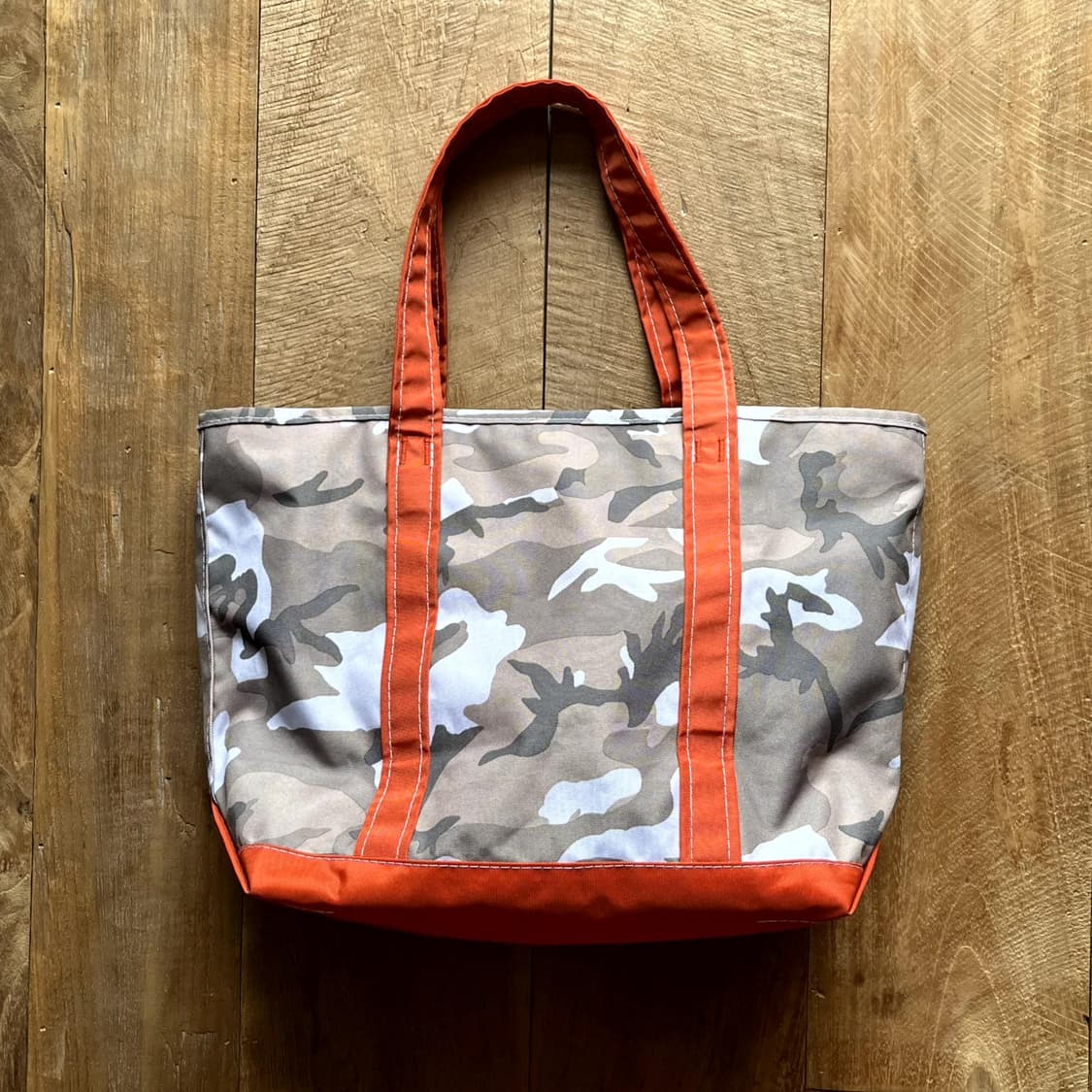 L.L.BEAN NYLON TOTE BAG CAMO 후루츠패밀리