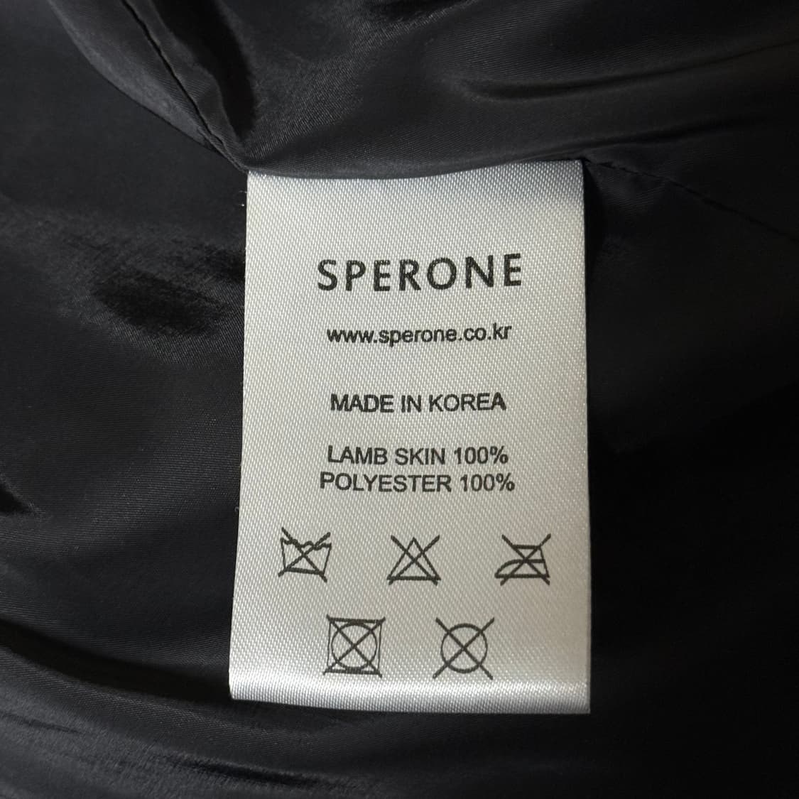 [정가 20만원] 스페로네 양가죽 레더 자켓 XL 상품이미지10