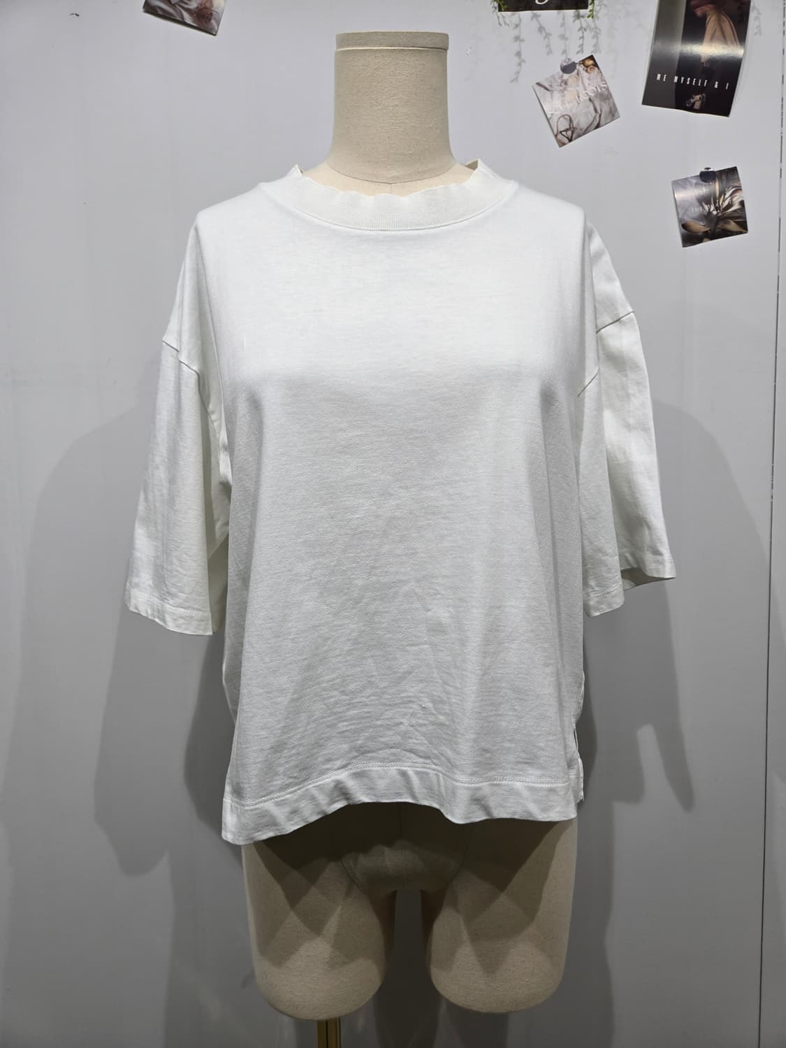 마가렛 호웰 화이트 반팔 티셔츠 무지 기본티 상품이미지1