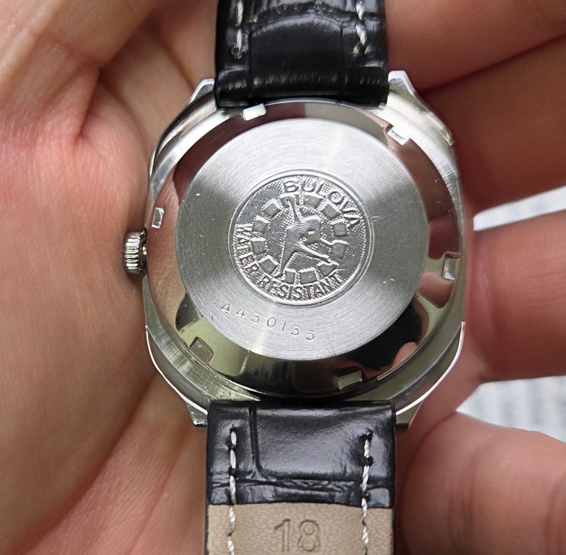 빈티지 부로바 데이데이트 사각탱크형 오리지널 실버다이얼 오토매틱  상품이미지6