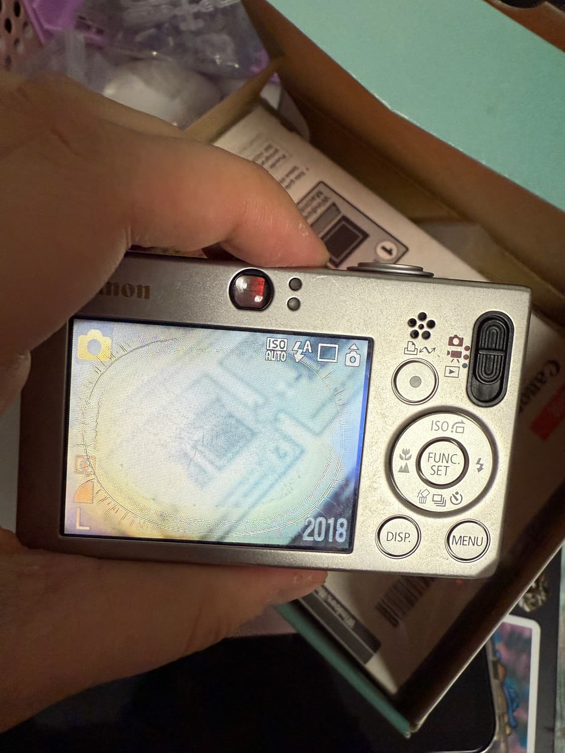 캐논 익서스 70 파워샷 빈티지 디지털 카메라 풀박 작동확인 디카 상품이미지4