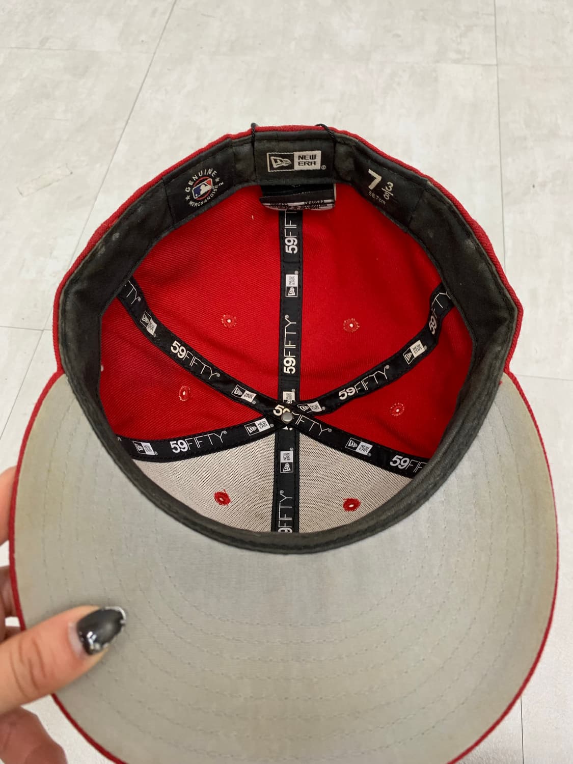 뉴에라x엠엘비 레드 스냅백 상품이미지4