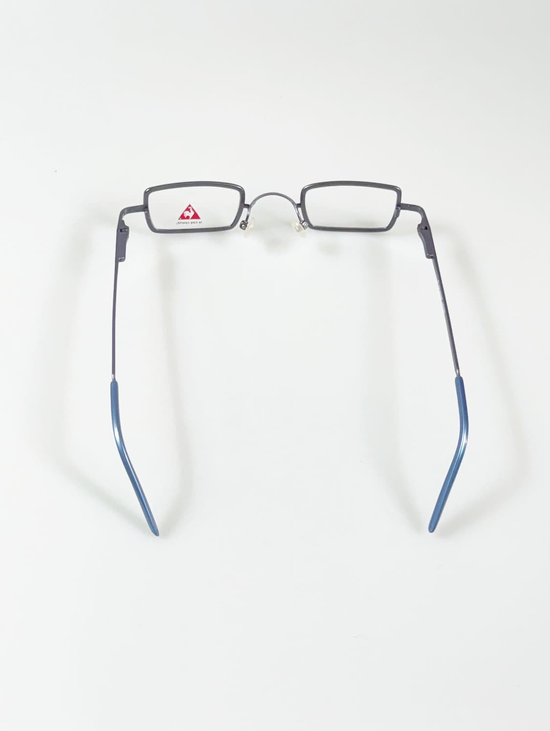 90s Le Coq Sportif 블루 메탈 슬림 스퀘어 빈티지 안경 상품이미지5