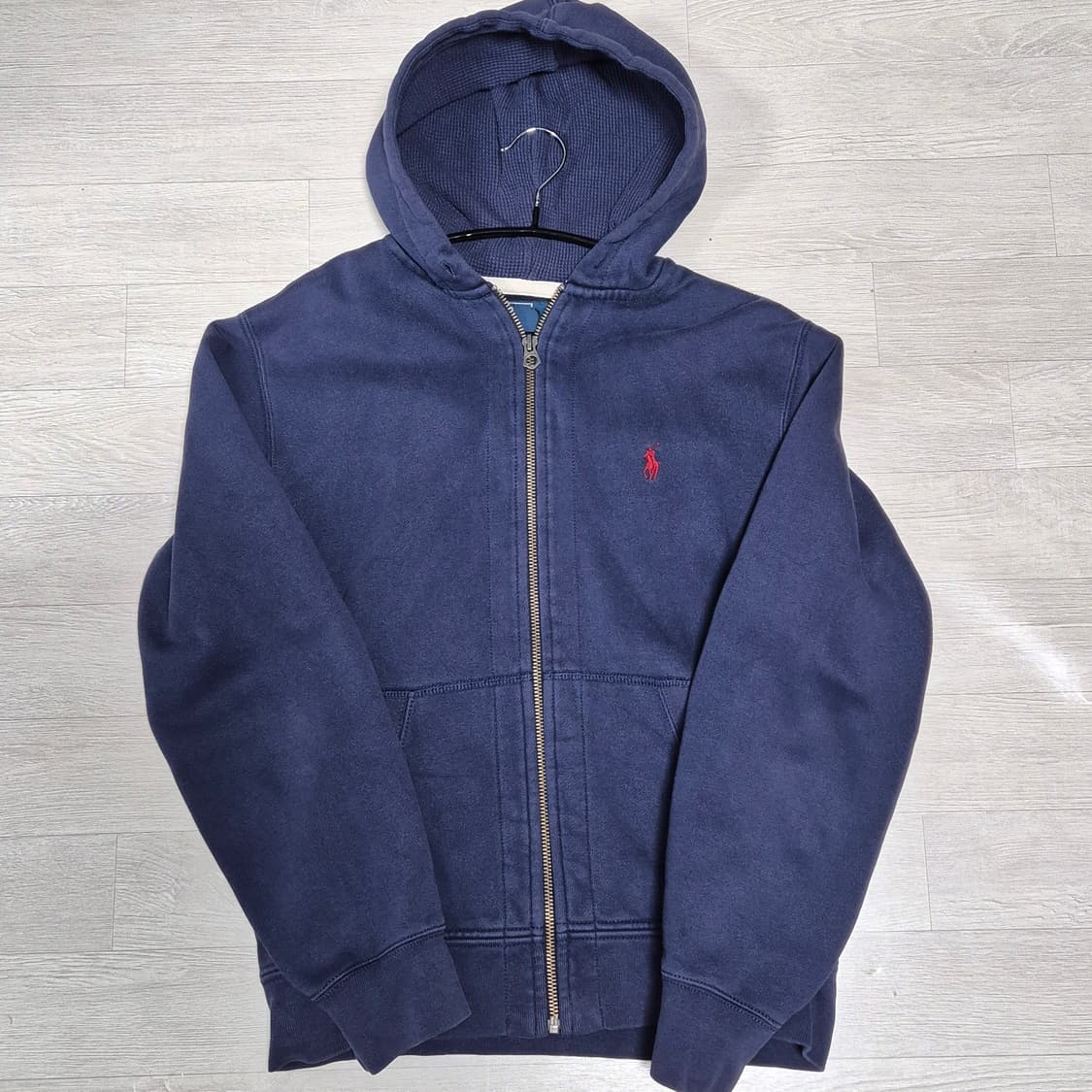폴로 후드집업 네이비 상품이미지1