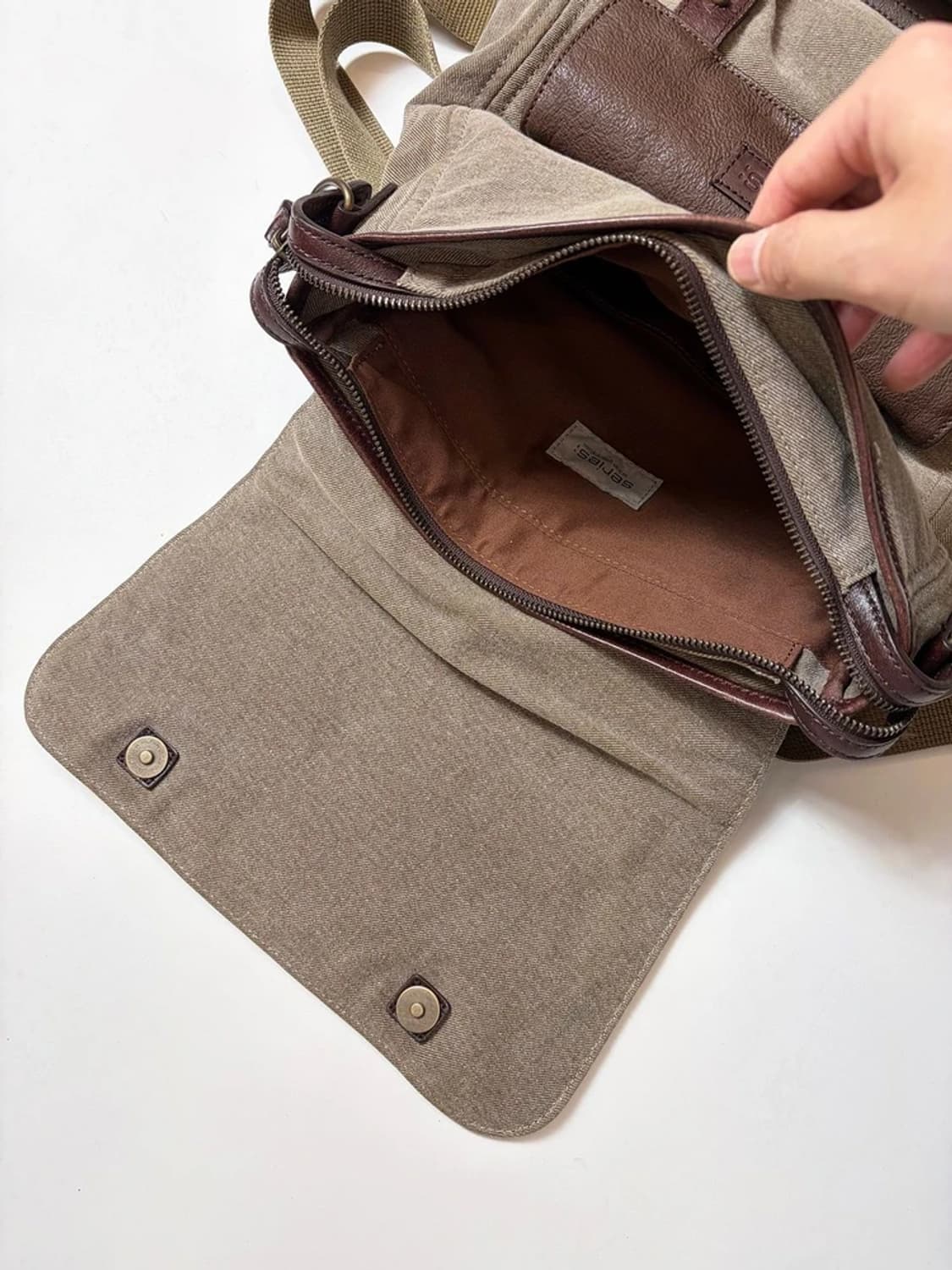 시리즈 아메카지 빈티지드 캔버스 백팩 Q1541 상품이미지7