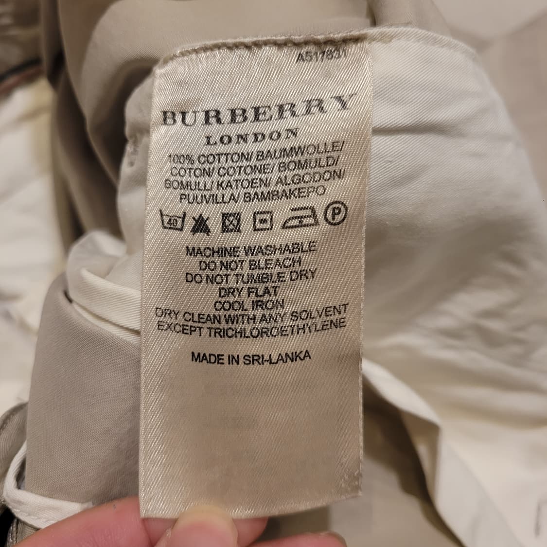 버버리 런던 코튼 팬츠 34 상품이미지9