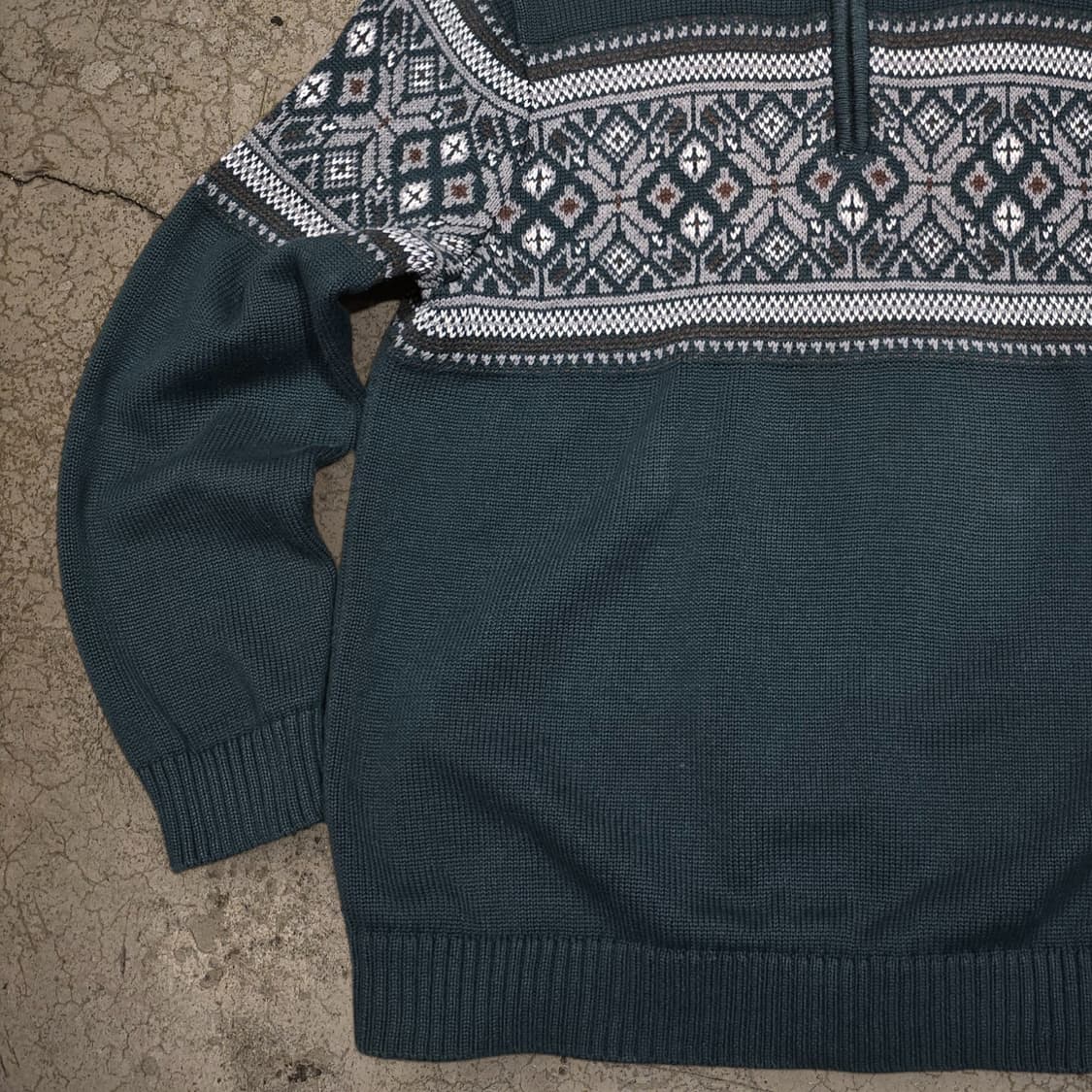 00s L.L.Bean 쿼터집 페어아일 스웨터 상품이미지3