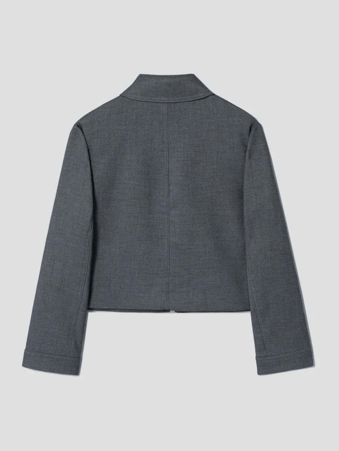 에잇세컨즈 크롭 집업 점퍼 그레이 80(xs) 상품이미지2