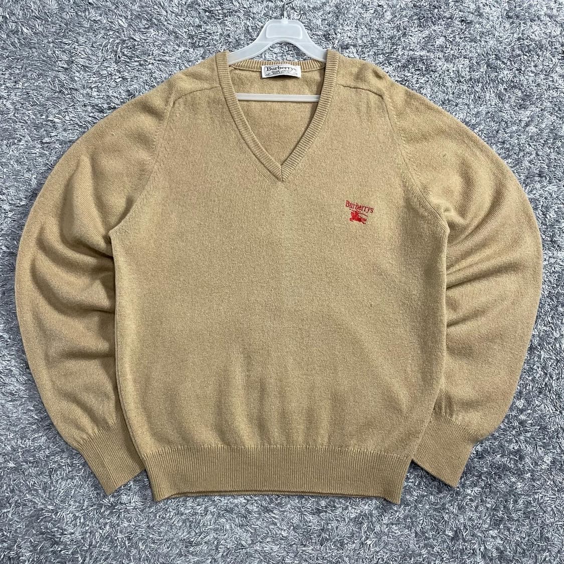 1990s 버버리 Burberry 기마로고 브이넥 니트 상품이미지2