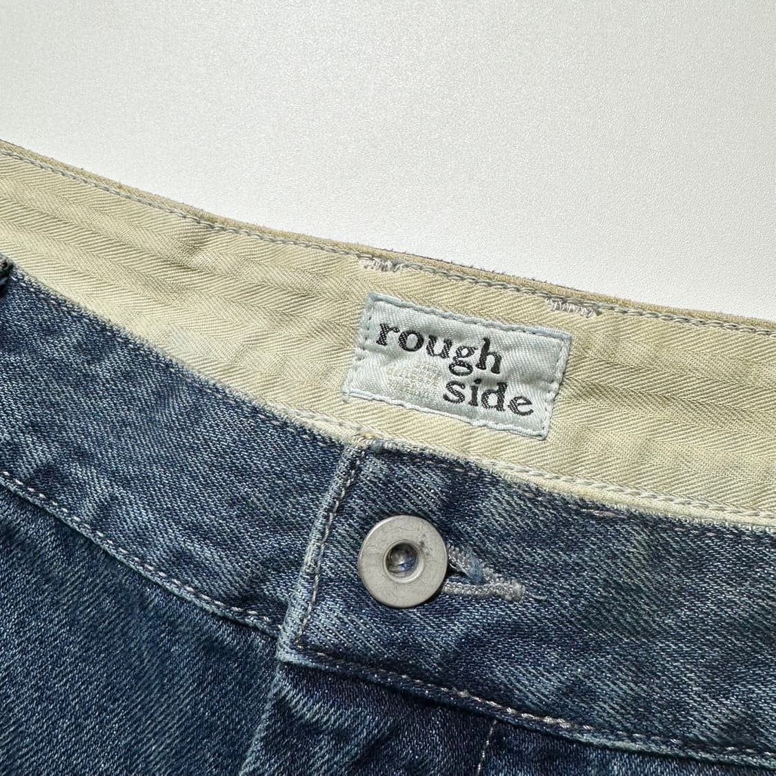 러프사이드 드레이프 원턱 데님 팬츠 상품이미지4