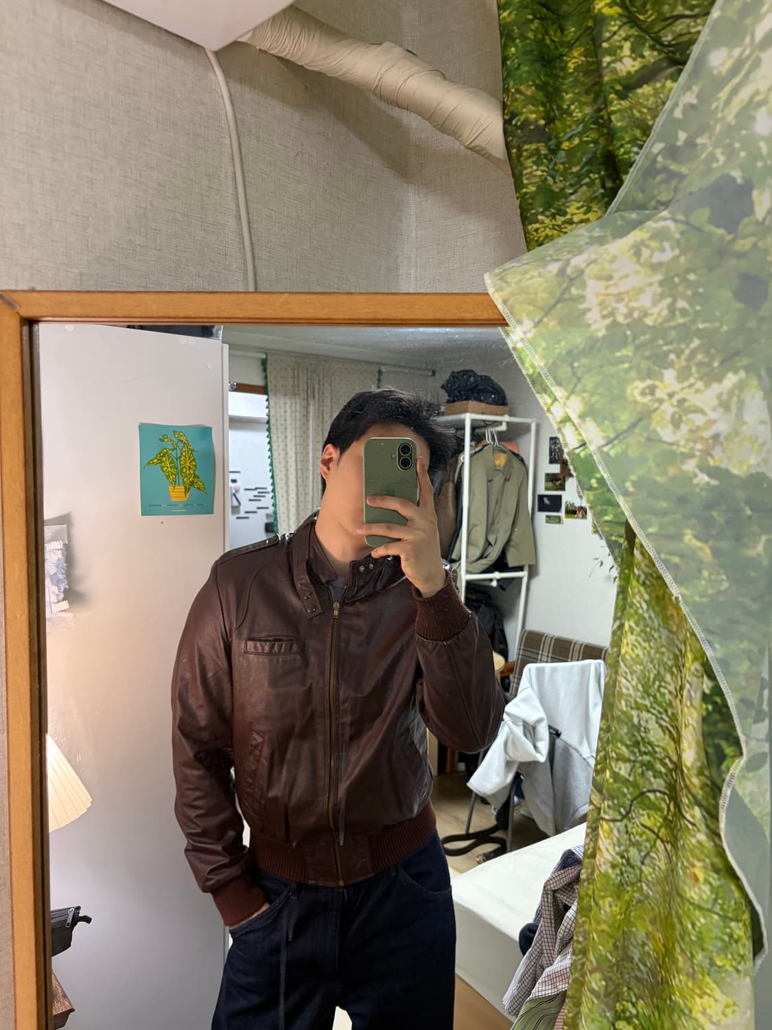 100) 70s Sears 싱글 카페레이서 레더 자켓 상품이미지2