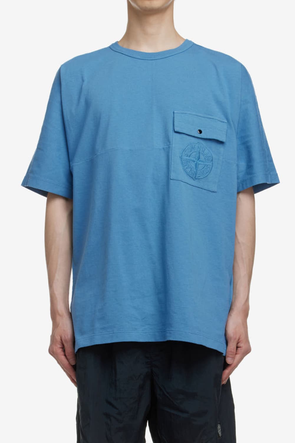 (새상품)스톤아일랜드 빅로고 포켓 반팔 티셔츠 L, XL 상품이미지1