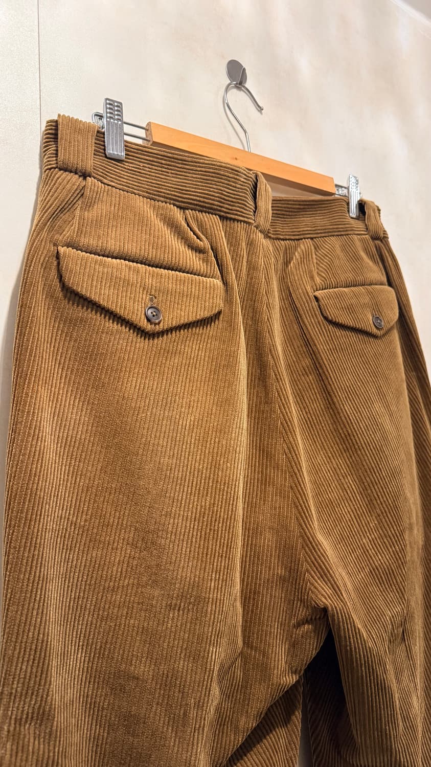 캡틴선샤인 2플리츠 코듀로이 팬츠 올리브 34 상품이미지9