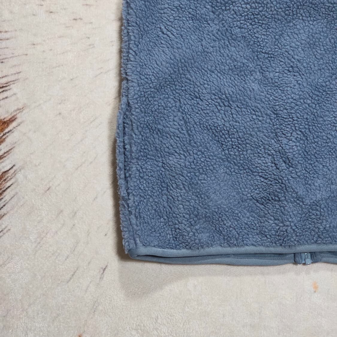 일본 빈티지 스카이블루 후리스 베스트 상품이미지6