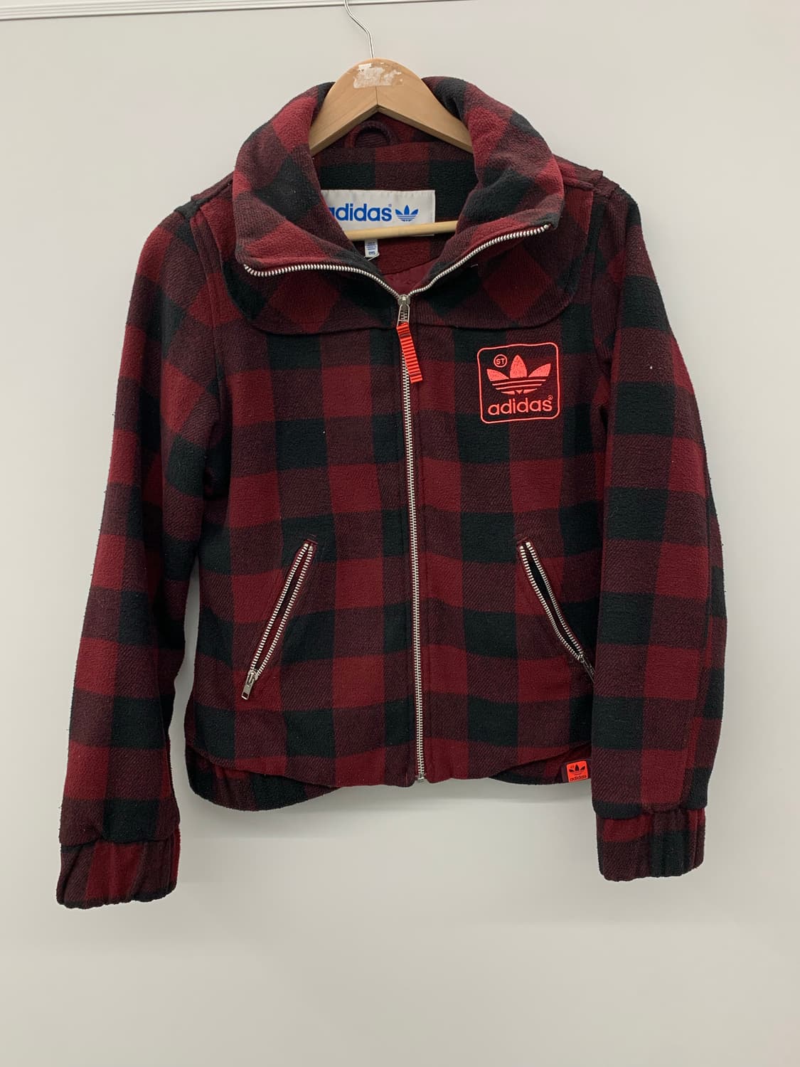 아디다스 울 체크 자켓 상품이미지4