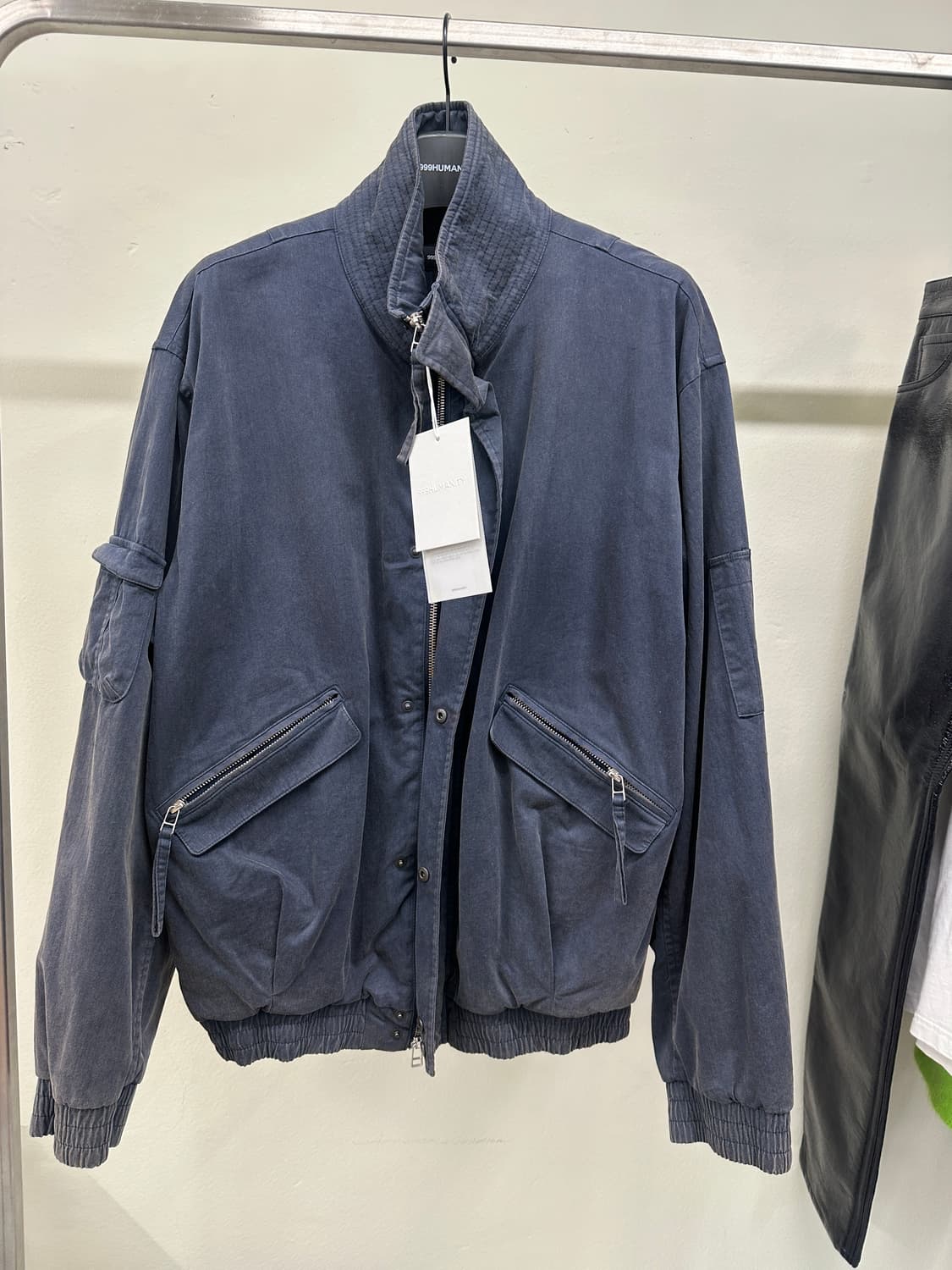 999휴머니티 어드벤처 다이드 봄버 자켓 네이비 2사이즈 상품이미지3