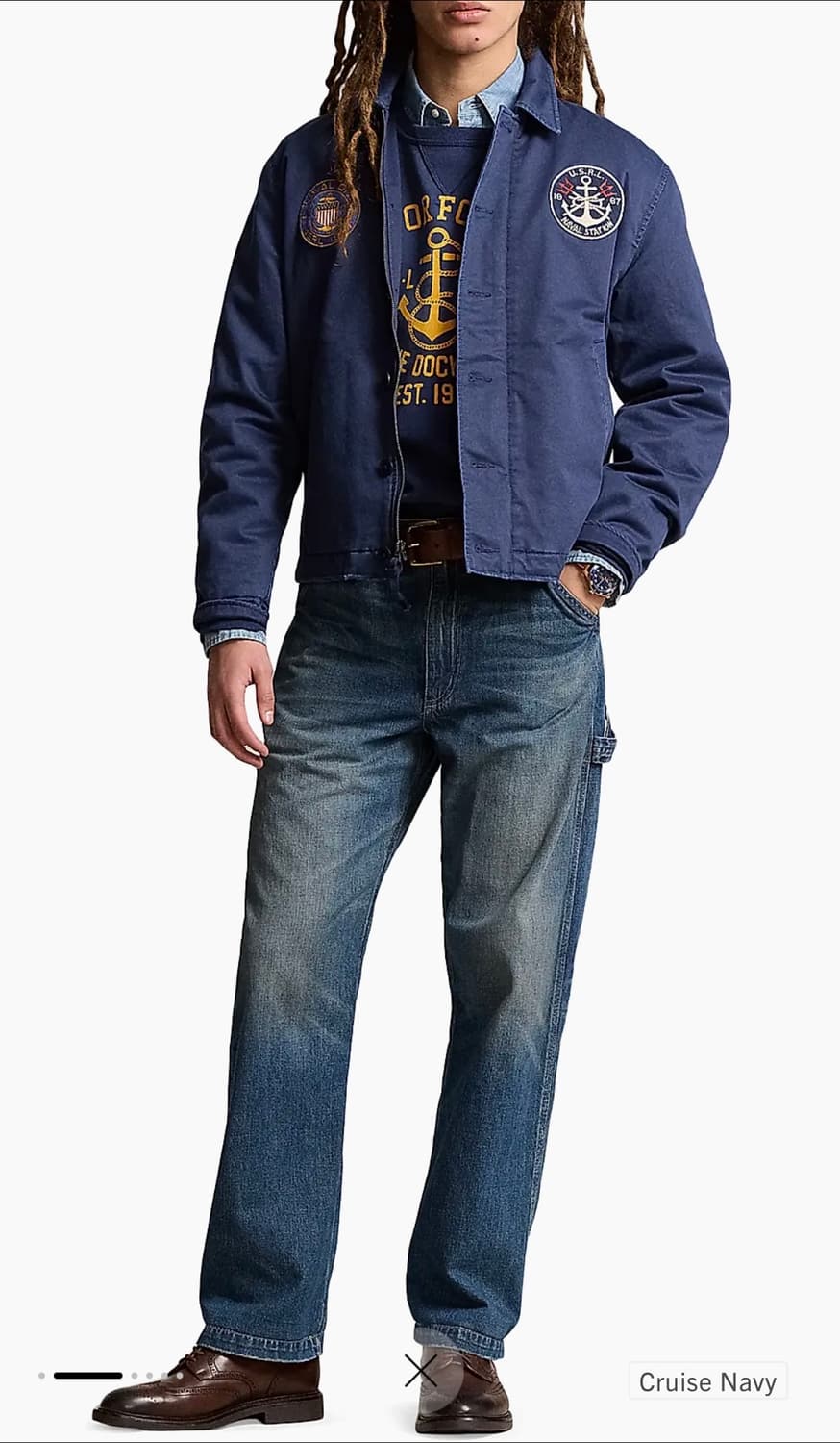 폴로 새틴 유틸리티 자켓 XXL 새상품 상품이미지7