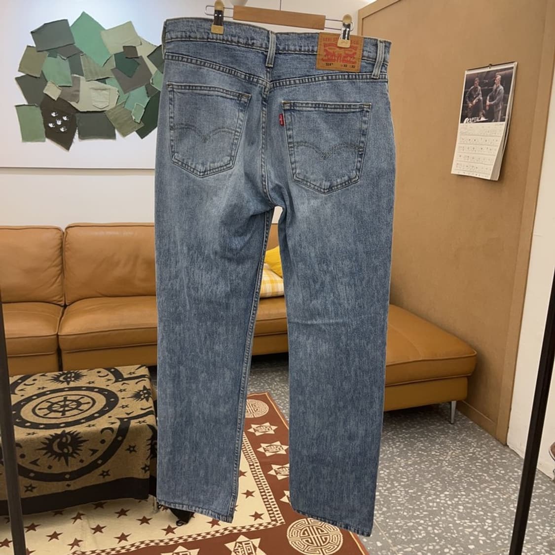 리바이스 514 캐주얼 빈티지 데미지 워싱 데님팬츠 32인치 C08591 상품이미지4