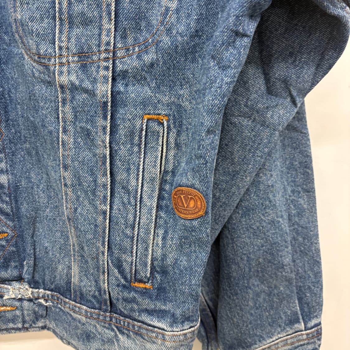 발렌티노 빈티지 청바지 데님 자켓 남성XL 상품이미지2