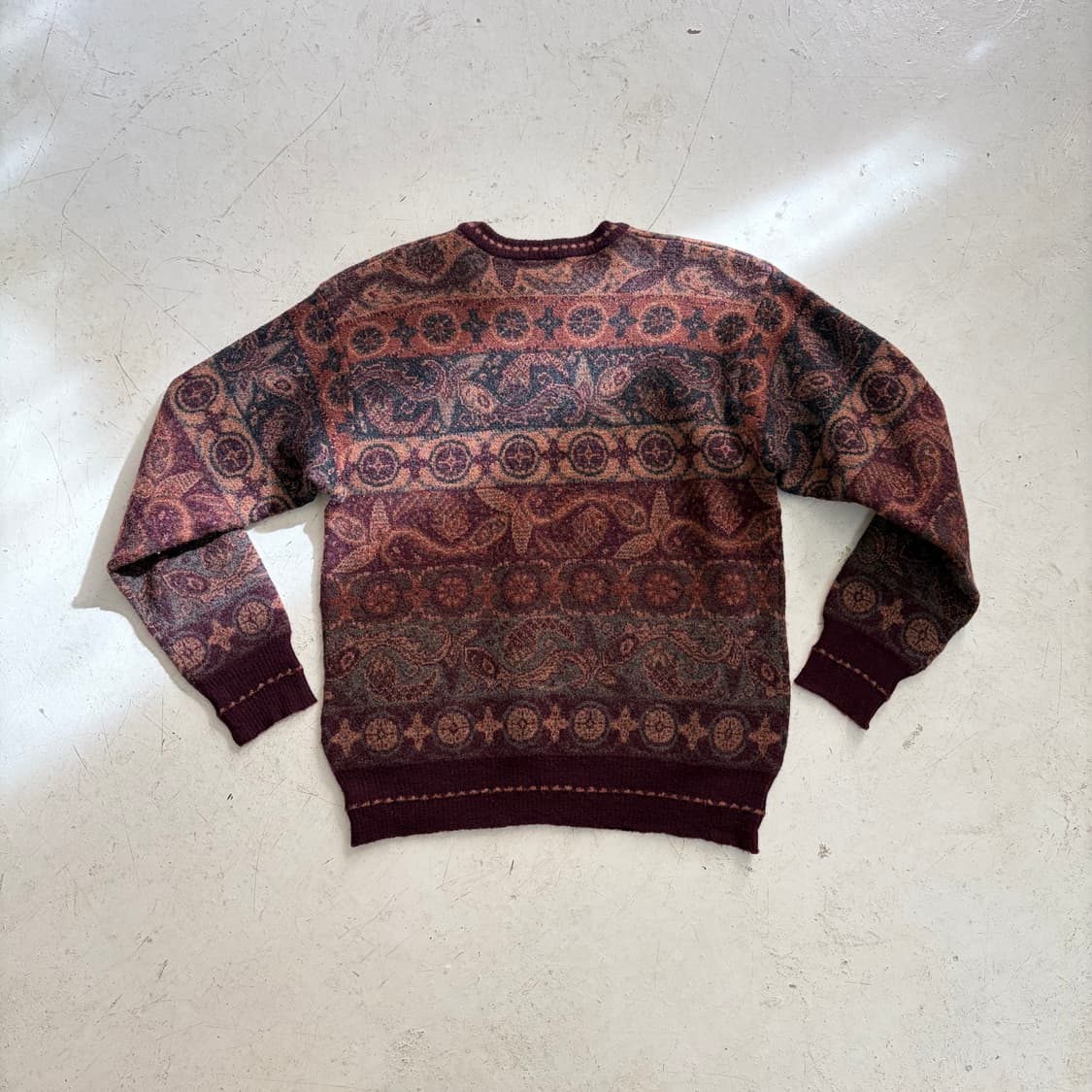 90s Tricots St Raphael 빈티지 에스닉 니트 스웨터 M 상품이미지6