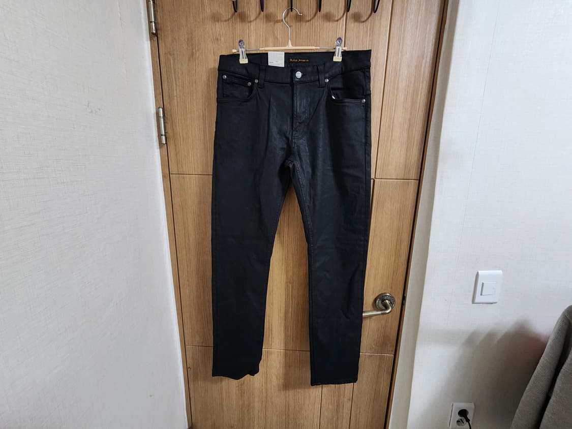 (33)누디진 씬핀 블랙진 데님팬츠 상품이미지1