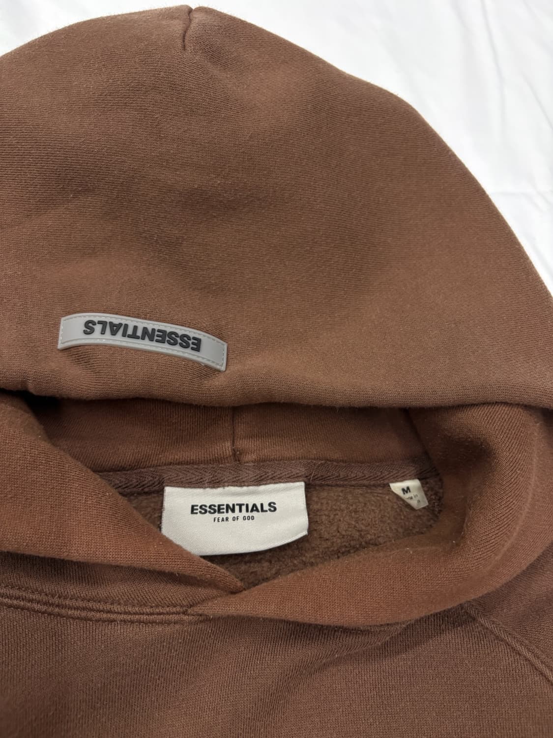 에센셜 피어오브갓 브라운 후드티 Size:M 상품이미지4