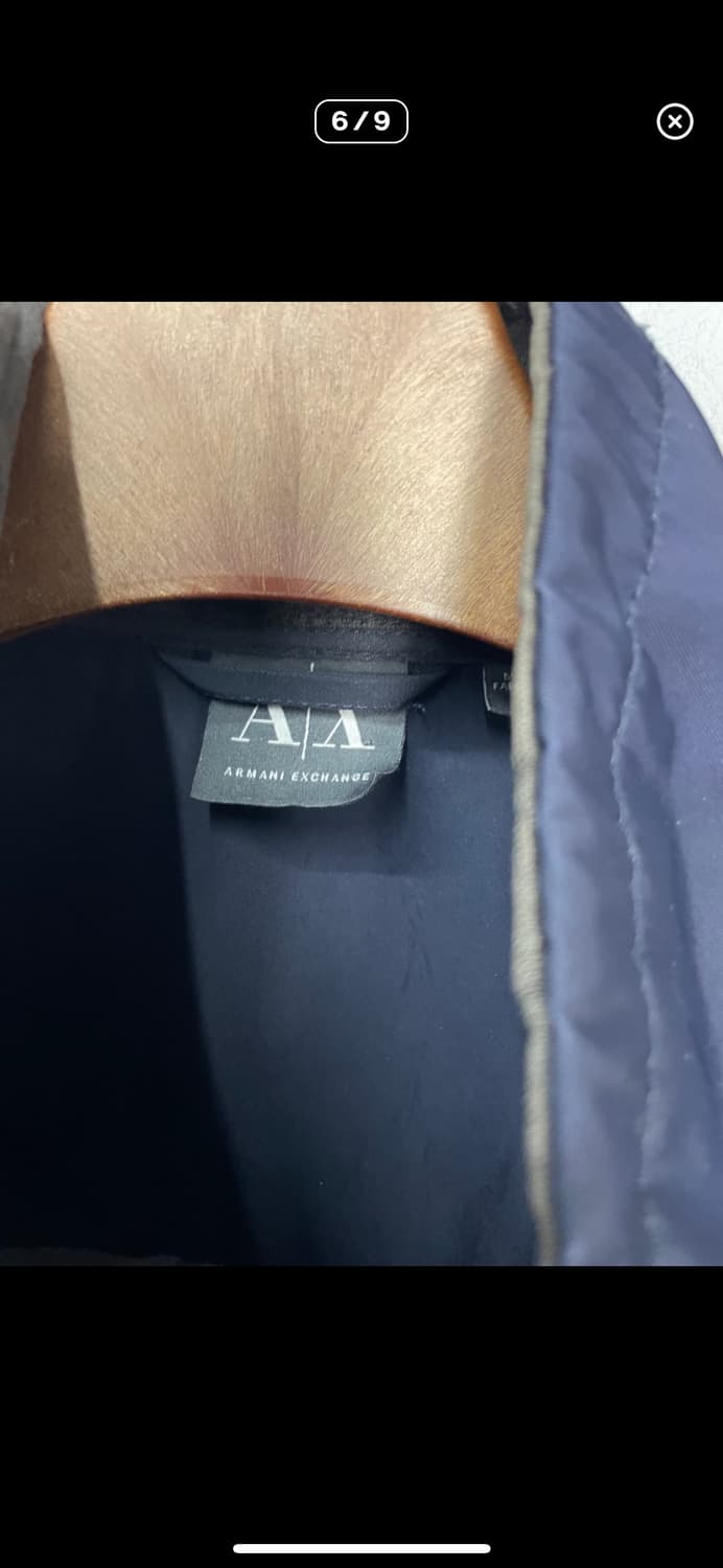 아르마니 익스체인지 네이비 하이넥 자켓 A3231 상품이미지6