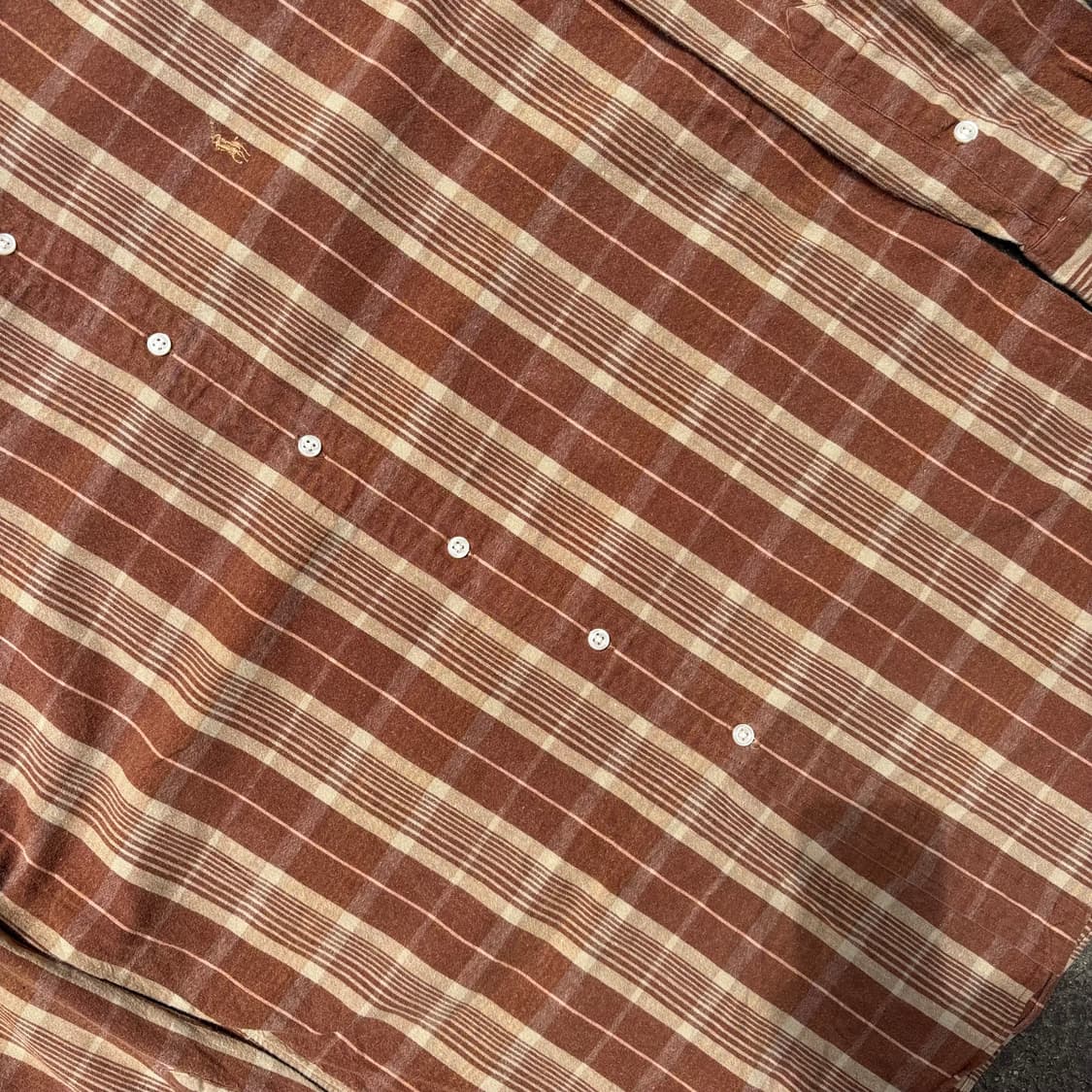 90년대 일본 폴로 랄프로렌 로웰 스포츠 체크 셔츠 상품이미지5