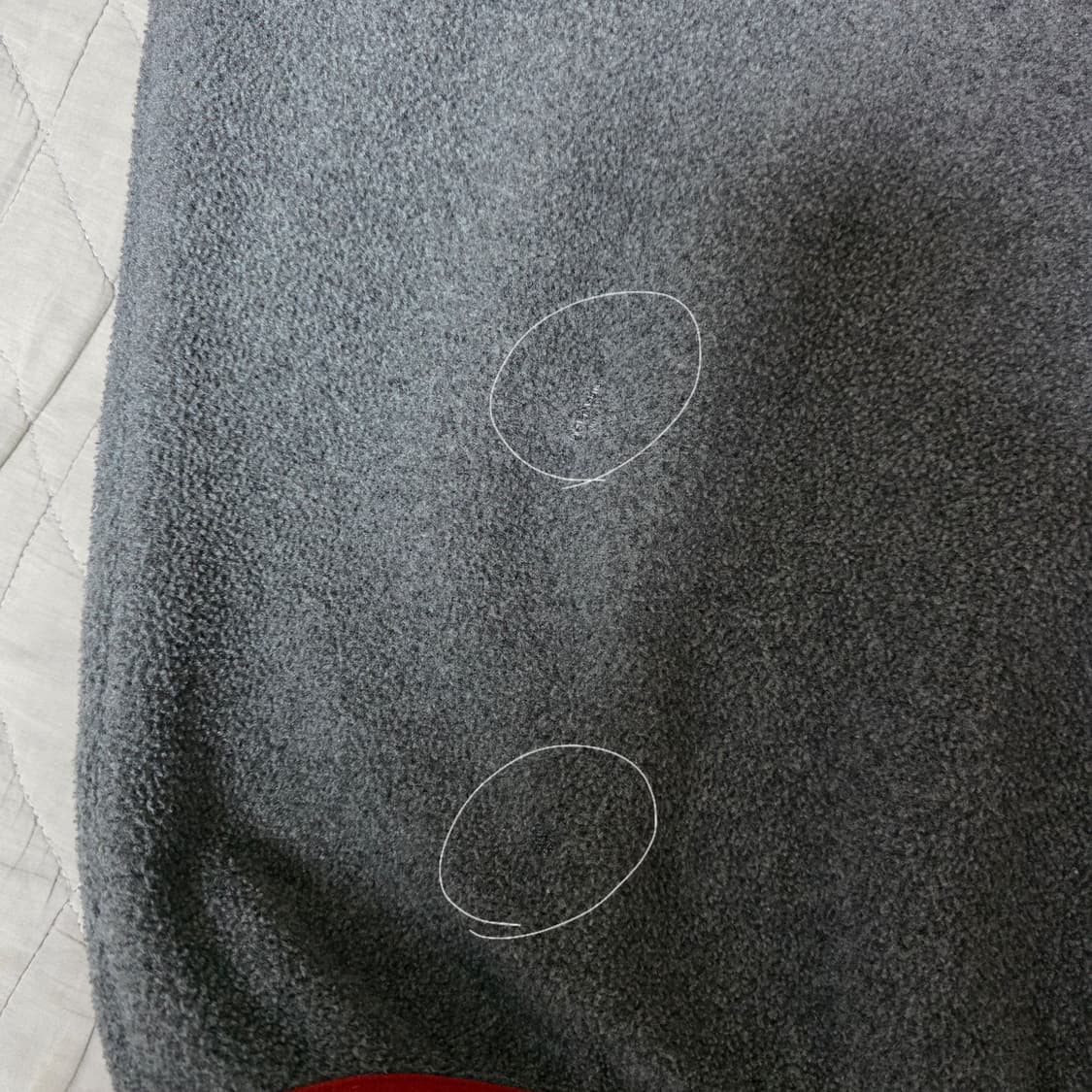 [M/L] 파타고니아 신칠라 플리스 스냅 풀오버 다크그레이/레드 상품이미지3