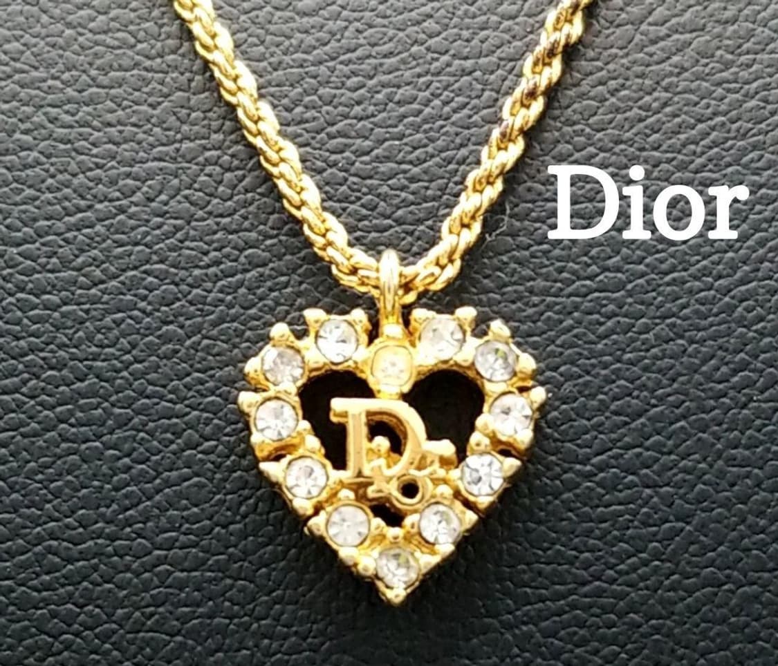 [정품] 크리스찬 디올 Dior 하트 스톤 펜던트 상품이미지1