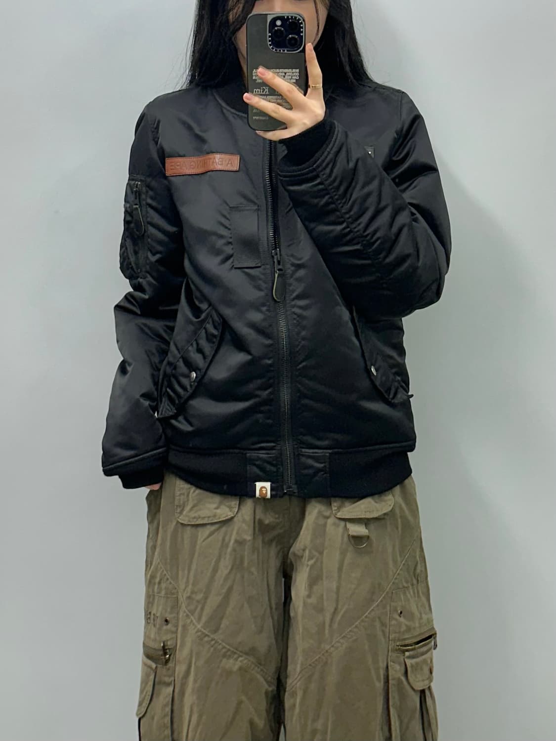 Bape 베이프 항공 봄버 자켓 상품이미지1