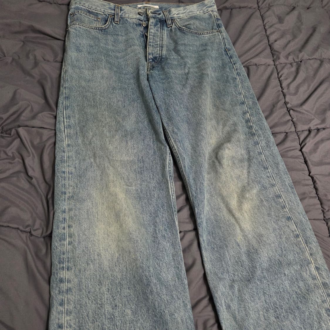 (31)썬플라워 루즈핏 내추럴 빈티지 블루 데님 판매합니다. 상품이미지2