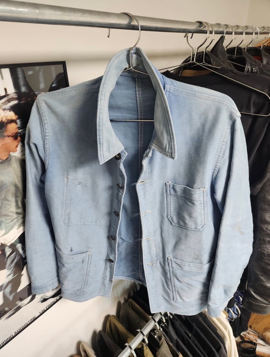 60s French Moleskin Work Jacket 상품이미지1