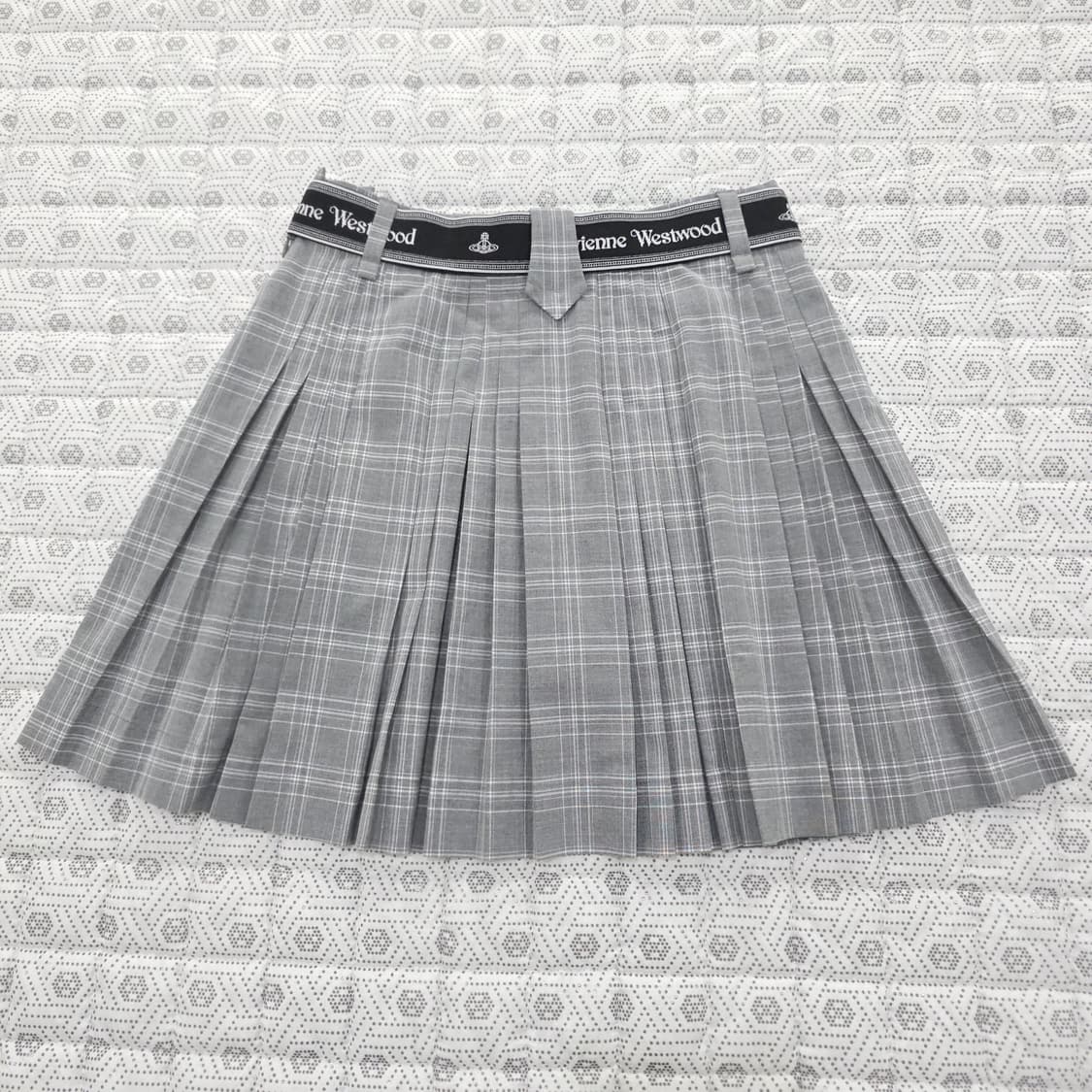 비비안웨스트우드 FW2025 체크 플리츠 스커트 28.5 상품이미지3