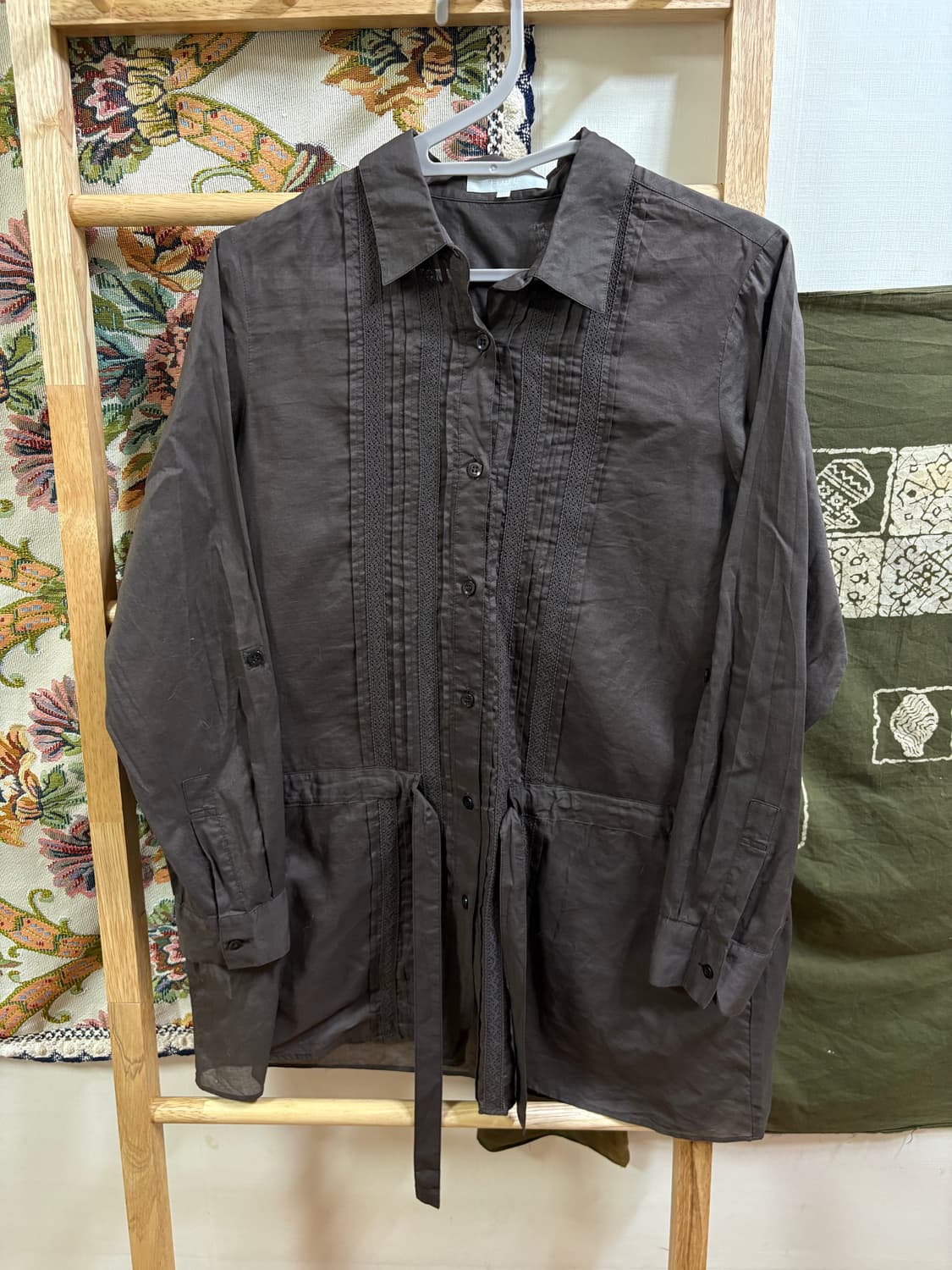 지유쿠 일본 브랜드 레이스 셔츠  상품이미지1