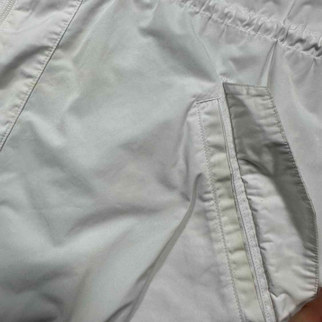 ✨ (바배) 아디다스 파이어버드 백로고 화이트 롱 바람막이  상품이미지6