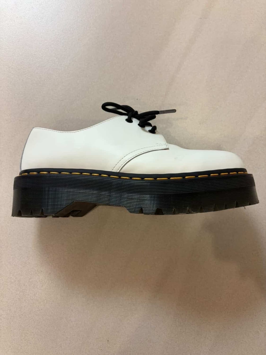 닥터마틴 1461 쿼드 스무스 레더 플랫폼 화이트(280) 상품이미지6