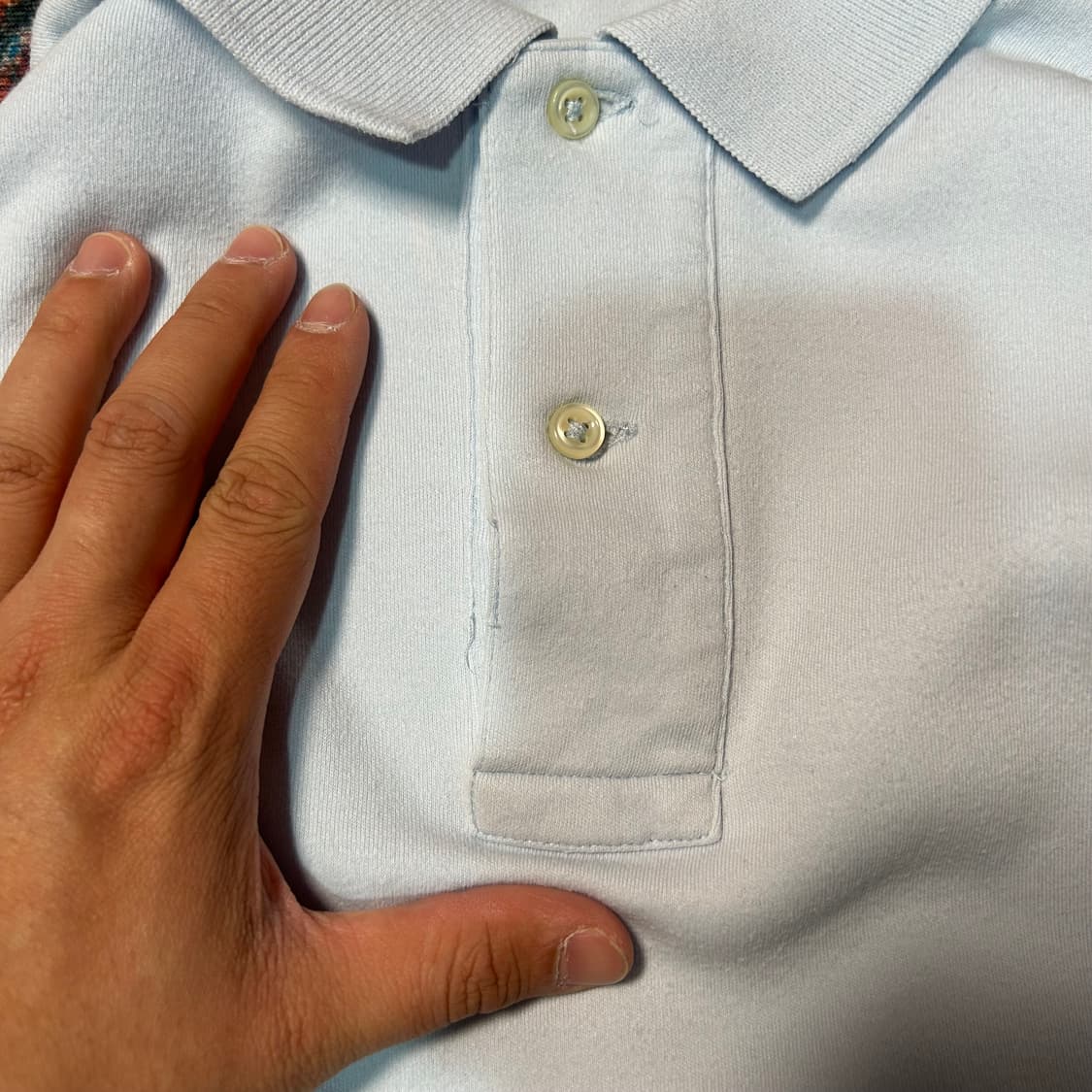 [XL] 폴로 랄프로렌 아이스 블루 포니 로고 카라 반팔 상품이미지5