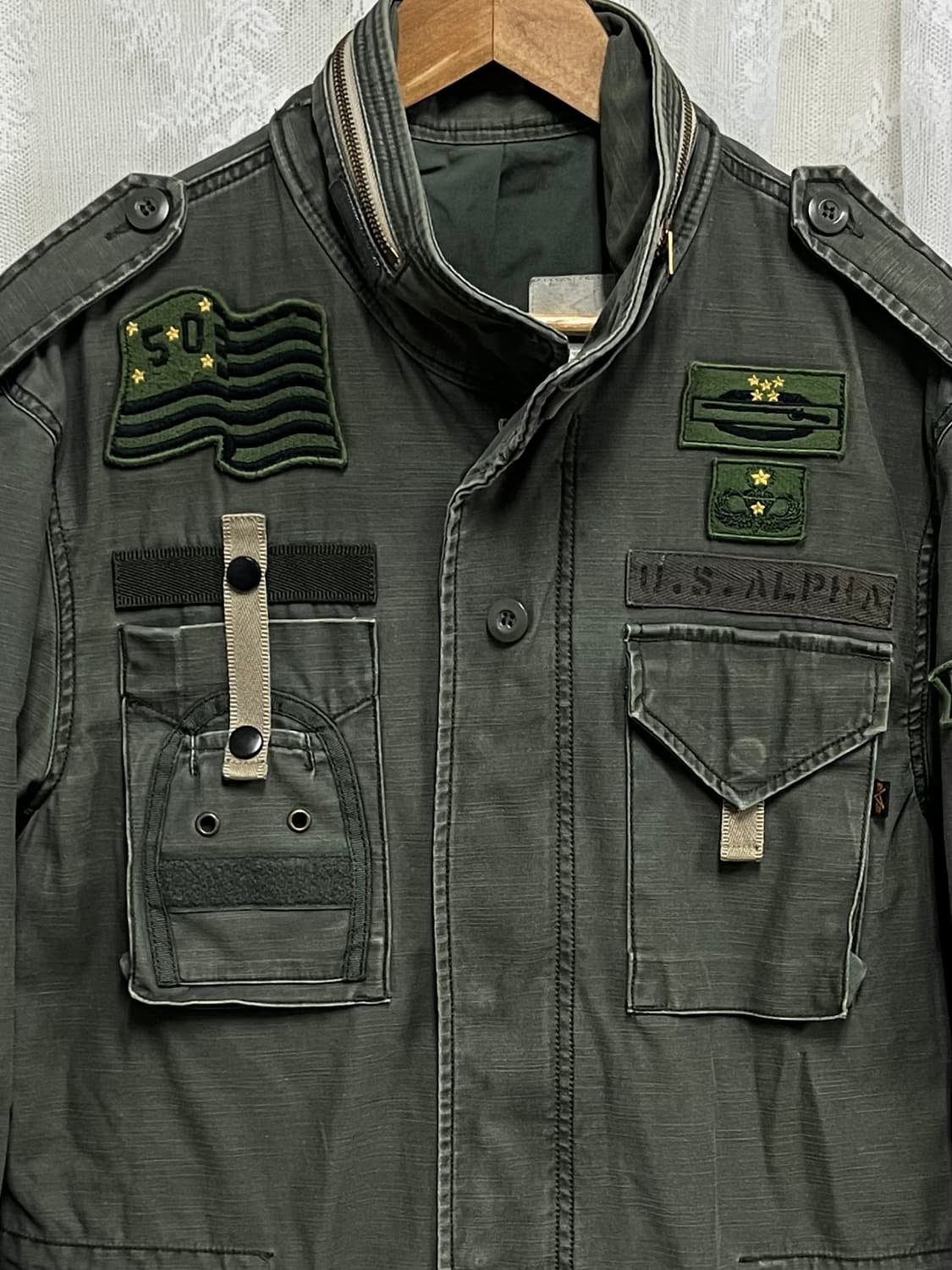 S) 알파인더스트리 M65 카키 야상 자켓 상품이미지3