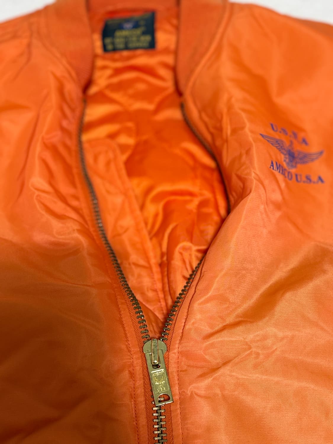 AMECO 오렌지색 항공 점퍼 상품이미지8
