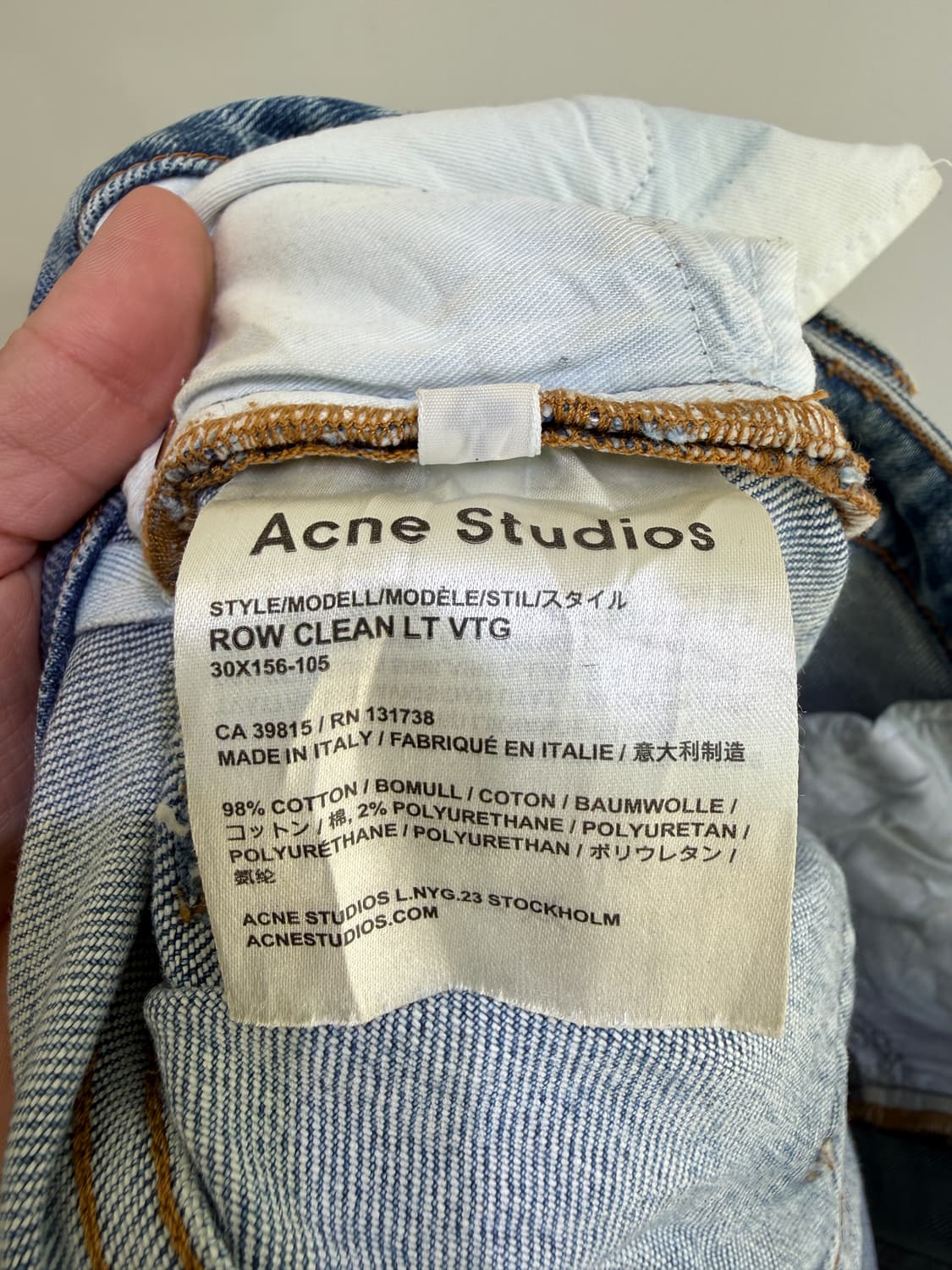 ACNE STUDIOS (Made in Italy) 데님 팬츠  상품이미지6