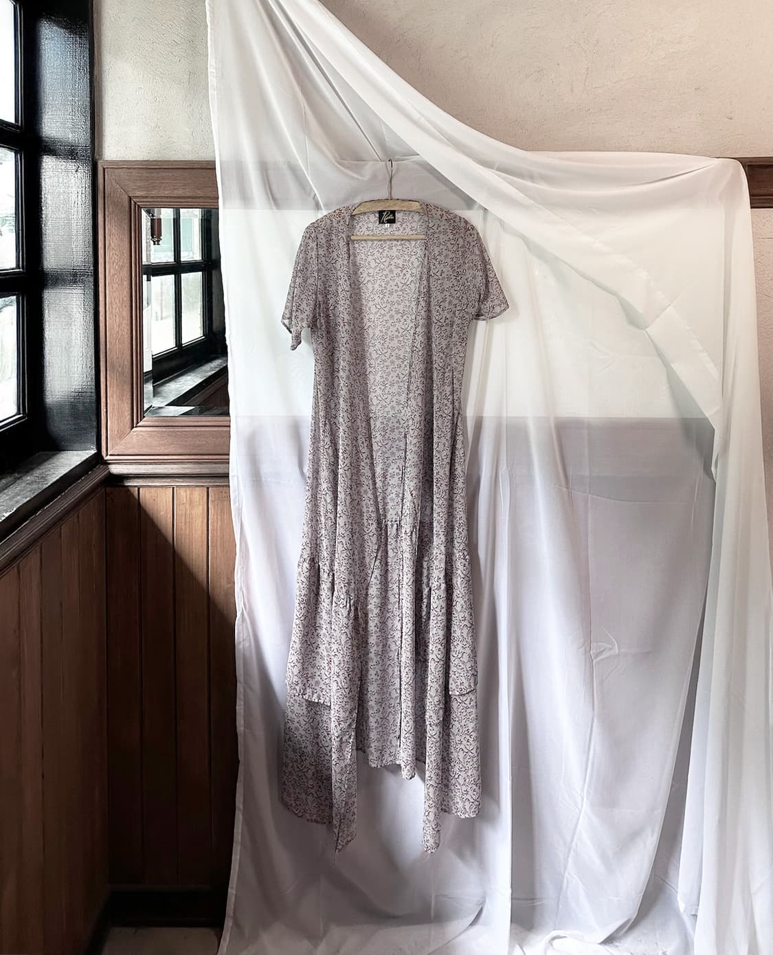 NEEDLES floral sheer wrap dress 상품이미지6