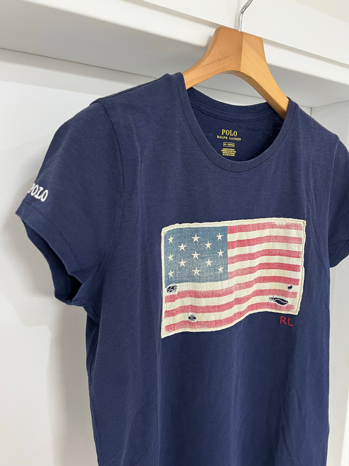 폴로 랄프로렌 성조기 패치 반팔티 상품이미지3