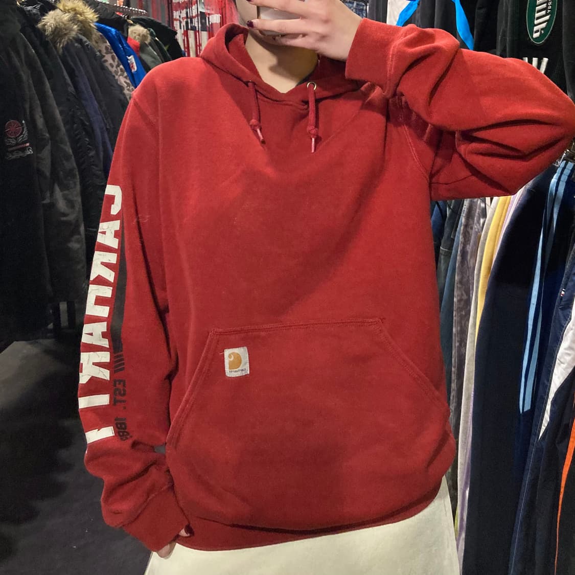 [IM] 칼하트 후드티 오렌지레드 상품이미지2