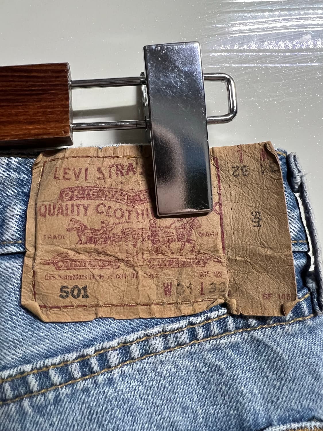 빈티지 리바이스501 연청 데님팬츠 상품이미지7