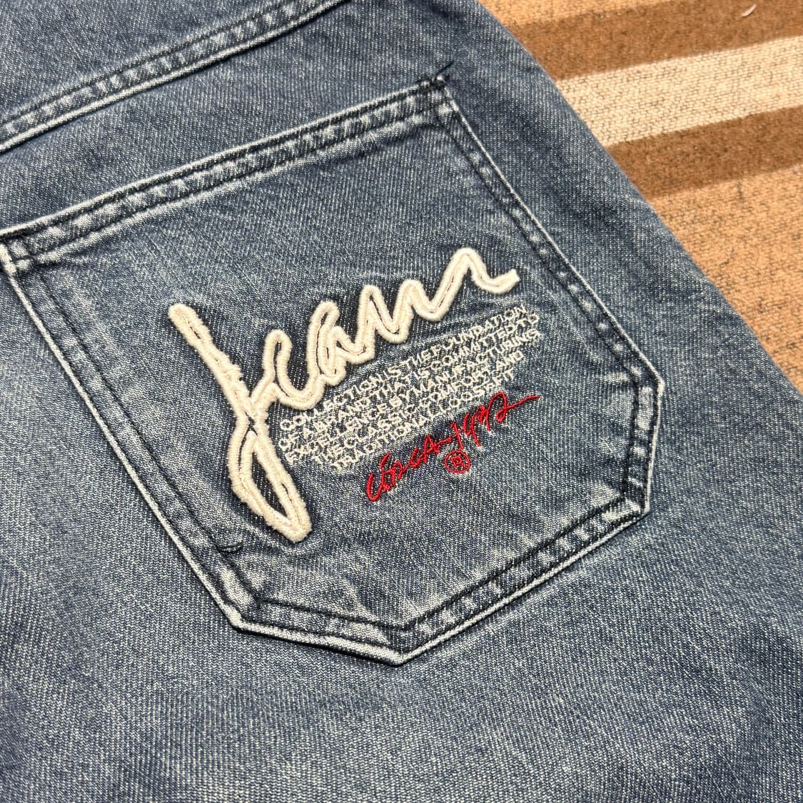 FUBU 후부 00s 버뮤다 데님 쇼츠 반바지 31 y2k 상품이미지6