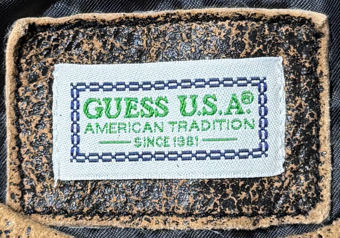 게스 USA 크레클 레더 자켓 상품이미지4