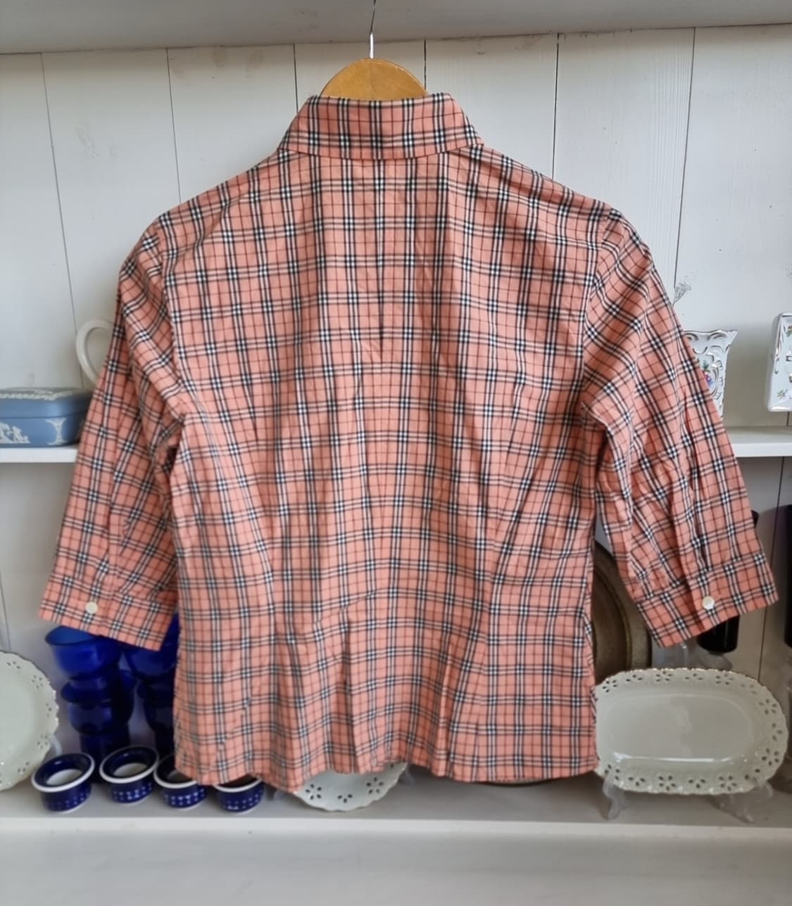 버버리 블루라벨 체크 셔츠 상품이미지5