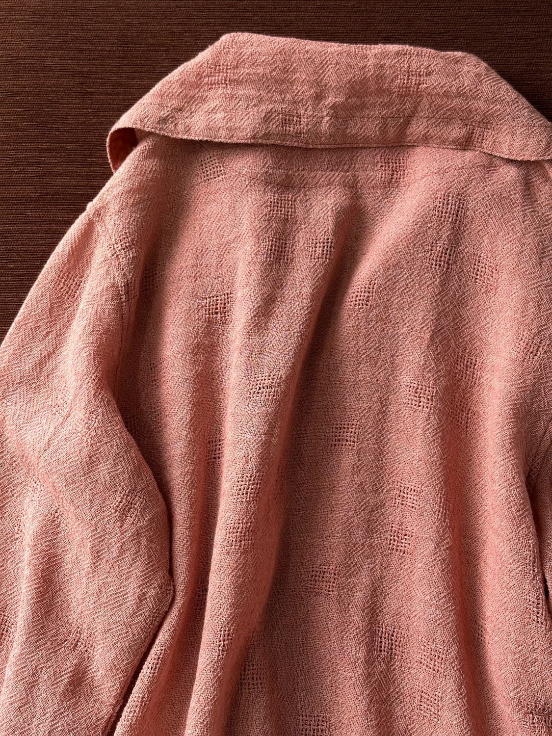 Punch loose woven design cotton jacket 상품이미지6